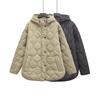 2024 Women's Quilted Hooded Cotton Coat - European & American Winter Street Fashion