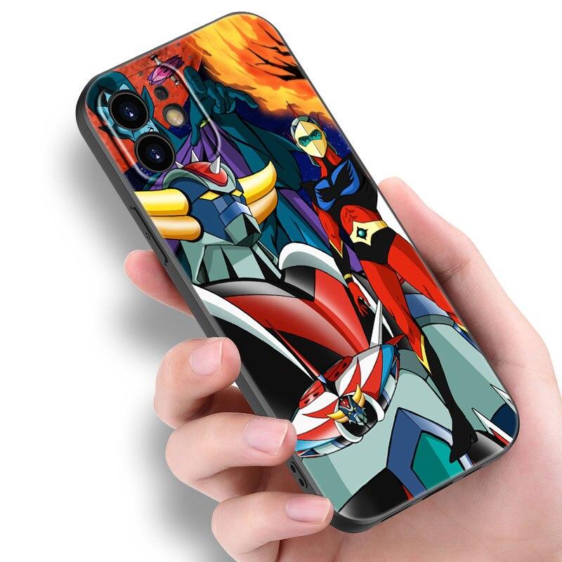 Чехол для телефона UFO Robot Grendizer для Apple iPhone 14 13 12 Mini 11 Pro Max 7 8 XR X XS 7 8 Plus SE 2020 2022 черный чехол