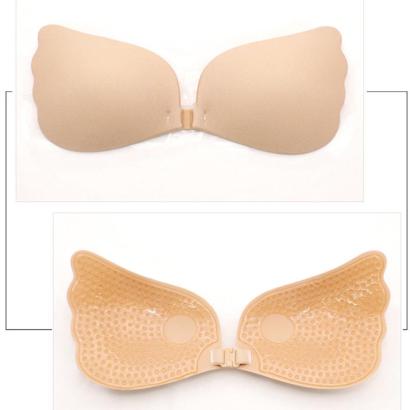 Silicone Push-Up Breast Pasties: Strapless, Invisible Nipple Covers for Small Busts, Ideal for Wedding Dresses.