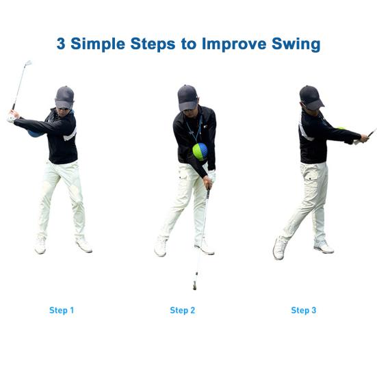 Тренировочное приспособление для гольфа, мяч из пенополиуретана, корректор осанки для гольфа, тренировочное оборудование для гольфа в помещении и на открытом воздухе для начинающих и профессионалов