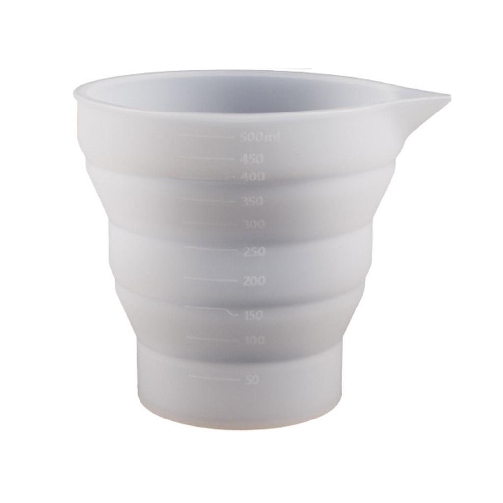 Складная силиконовая форма для мерного стакана, складной стакан, форма для литья эпоксидной смолы, инструмент для изготовления ювелирных изделий своими руками для искусства и ремесел из смолы