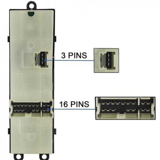 Блок управления главным переключателем стеклоподъемника для 03-14 Nissan Armada Maxima/Infiniti 25401-ZT10A