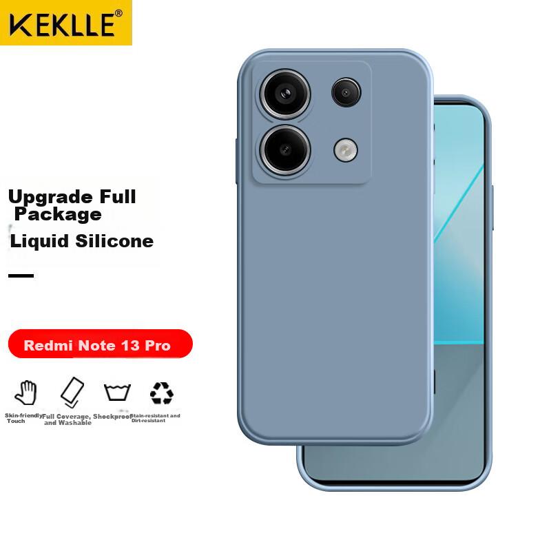 Phone Case for Redmi Note 13 Pro, Protective Cover for Redmi Note 13 Pro 5G Version, Shockproof Soft Lavender GrayUpgraded Liquid Silicone