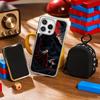 Super cool vampire fashion pattern design Phone Case for iPhone 16 15 14 13 12 11 Pro Max Sheepskin Silver-edged protective case