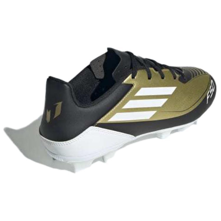 Adidas F50 CLUB Artificial Turf Slip Resistant Abrasion Resistant Soccer Shoes Men's Black Gold IG9331
