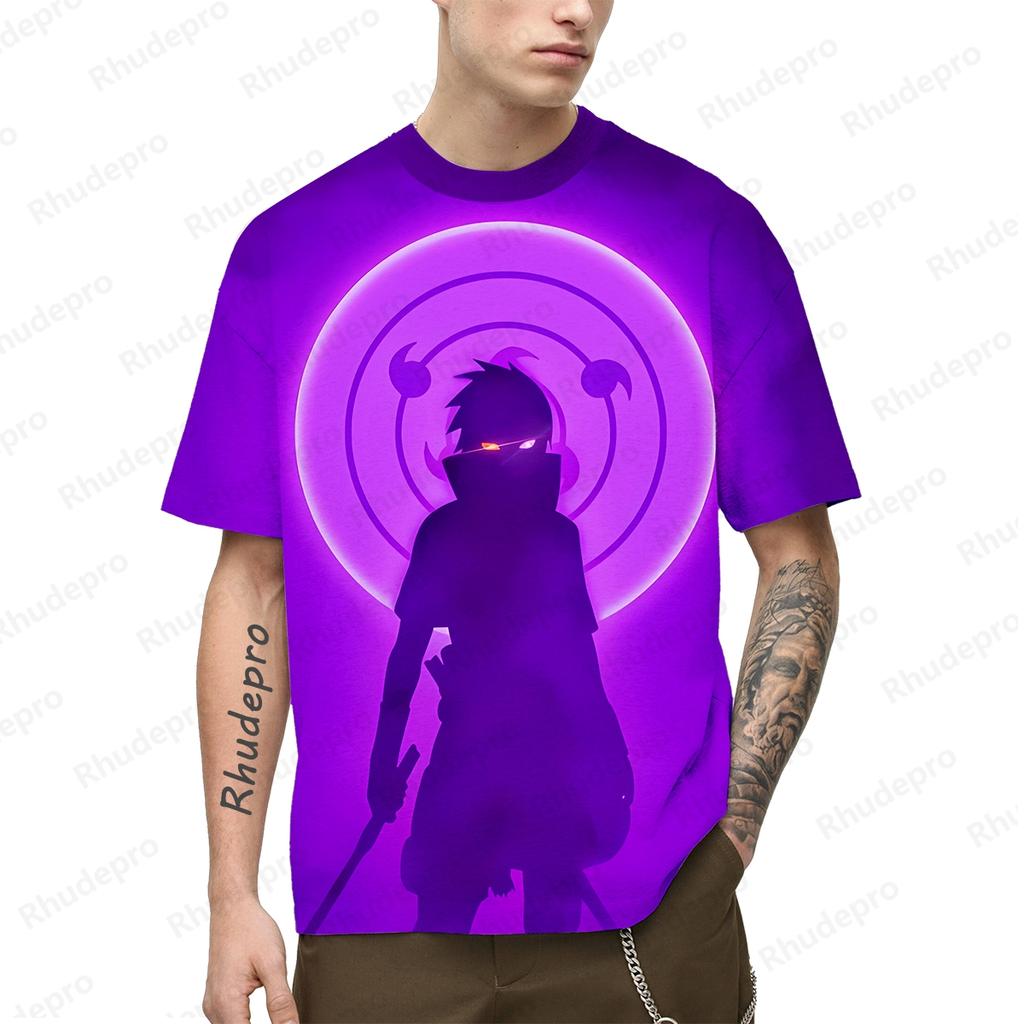 Y2k Clothes Men's T-shirt Harajuku Style Cosplay Naruto Oversized Gift High Quality Clothing New Shirts Children's Trend