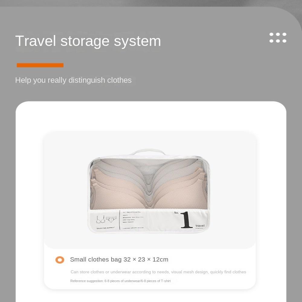 Clothes Subpackage Compressible Suitcase Packing Handbag Visible Waterproof Bag Travel Storage Bag