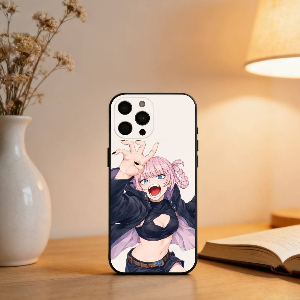 Чехол для телефона N-Nazuna N-Nanakusa для iPhone 17,16,15,14,13,12,11 Plus,Pro Max,XS, Черный мягкий силиконовый чехол