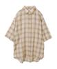 WEGO Check Sheer Gauze Long Loose Street Size 2 Patterns Men's Shirt, Sleeve, Casual, Fit, Fall/Winter, Style, Gift, M,