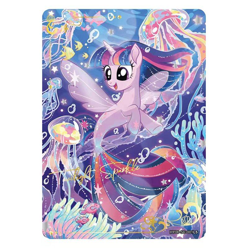 Genuine My Little Pony Card Friendship Eternal 6 7 8 Huiyue Series SC SLR SGR UR Cute Princess Anime Collectible Cards Toy