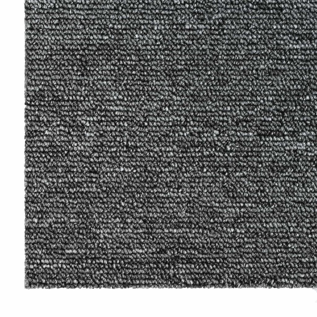 Modular Carpet Tile in Medium Grey 50 x 50 cm 4 pcs PP and Bitumen