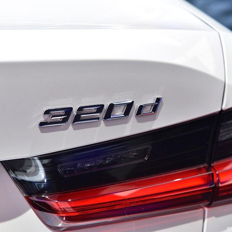 Car 3D ABS Trunk Letters Logo Badge Emblem Decals Sticker For BMW 3 series 320d 325d 328d 330d 335d E46 E90 E91 F30 F31 F34 G20 KS6