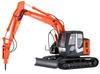 Hasegawa Гидравлический экскаватор Hitachi Construction Machinery ZAXIS135US, гидравлический отбойный молоток, спецификация, пластиковая модель 66109 1/35