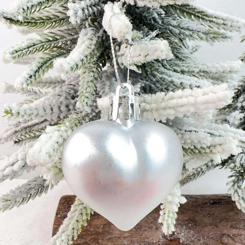 Многогранные ornaments в форме сердца, идеально подходящие для украшения елки, подвешивания на окно дома, празднования дня рождения, праздничные шары