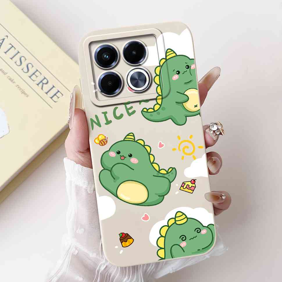 Cute Lovely Cat Silicon Case For Infinix Note 40 5G X6852 Shockproof Funda Back Cover For Infinix Note 40 X 40X Note40 5G Bumper
