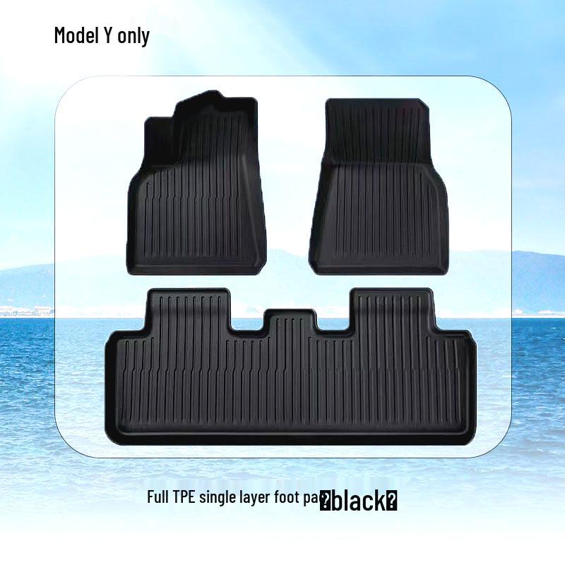 Tesla Model Y & 3 Full Coverage TPE Floor Mats
