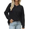Autumn and Winter Round Neck Loose Retro Cable Knit Women's Sweaters
