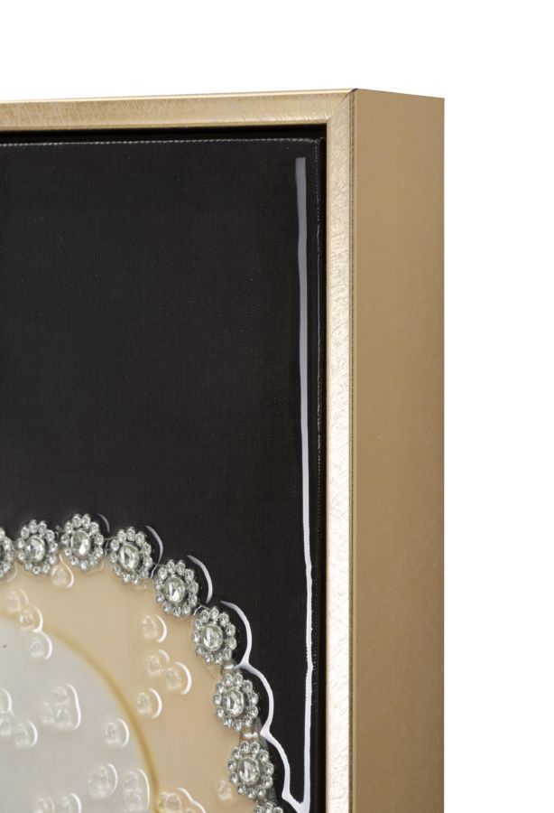 Laquared Wall Panting With Frame  Wien Hat -A-  Cm 62X4X92