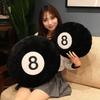 Creative Black 8 Billiards Throw Pillow Plush Toy Sofa Pillow Cushion Nap Pillow Living Room Ornament Doll