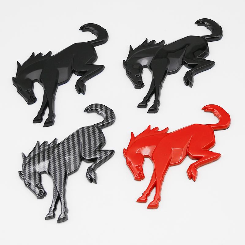 AACD1 Ford 3D Car Horse Stickers Hot For Ford Focus Bronco Logo Exterior Modification Tailgate Leaf Board Letters Animal Parts Badge