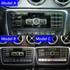 Центральная консоль, мультимедийные кнопки, наклейки, отделка для Mercedes Benz GLA X156 CLA C117 AB Class W176 W246, наклейки для салона автомобиля