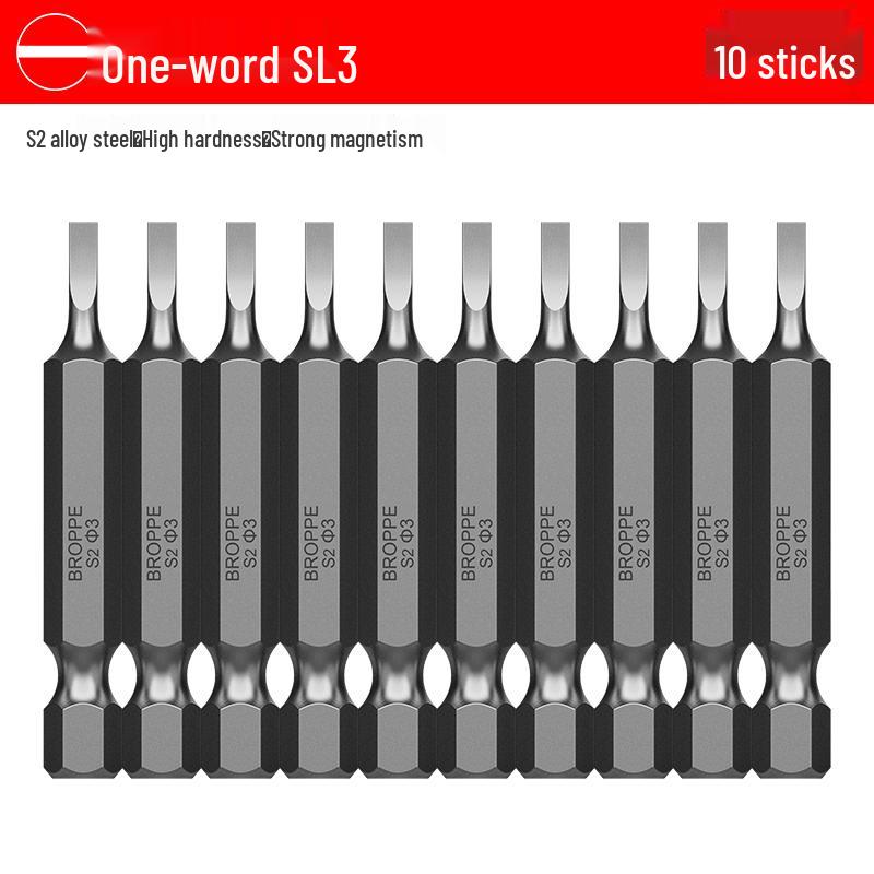 S2 Steel Magnetic Phillips & Slotted Screwdriver Bits Set for Electric Hand Drills and Pneumatic Tools