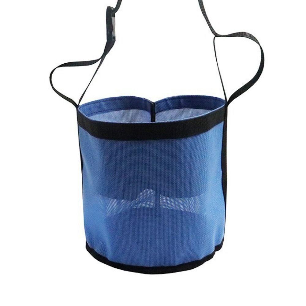 Leak-Proof Grazing Muzzle Adjustable Hay Feeder Tote Multi-color Horse Feed Bag Grazing