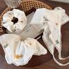 Wraps Embroidered Hair Scrunchie Turban Triangle Scarf Sweet Flower Triangle Bandana  Party