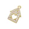 CZ Small Earring Charms for DIY Jewelry Making Accessories Supplies Crystal Mini Pendant for Handmade Earrings:VD774