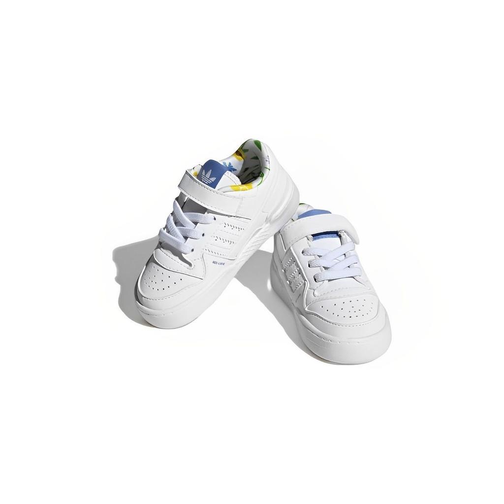 adidas Forum Low I Save The Bees Детские кроссовки Белый Облако-Белый Синий-Фьюжн HP6247