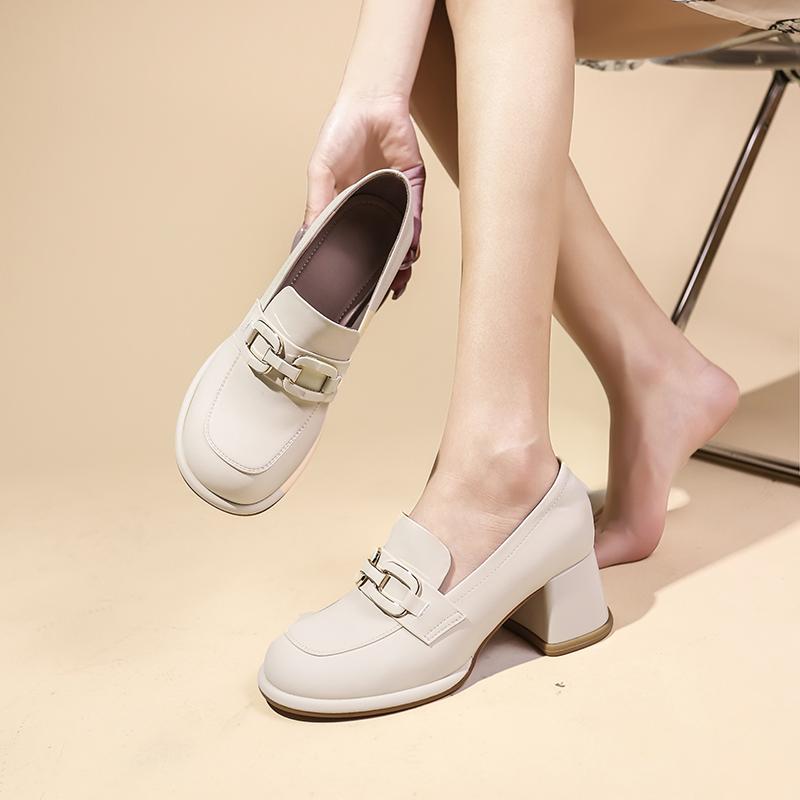 Модные однотонные туфли на тонком каблуке 2024 года, новые туфли для женщин, модные туфли со стразами и круглой головкой для женщин, Zapatos Para Mujeres