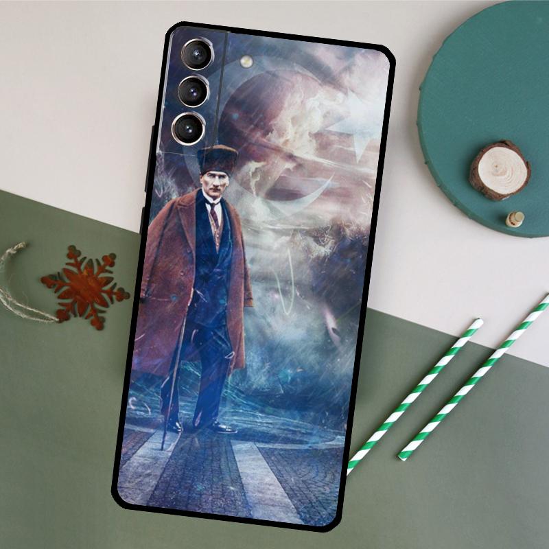 Турецкий флаг Ататюрка Чехол для телефона Samsung Galaxy S26 S23 Ultra S20 S21 S22 S24 S25 Plus S10 S25 FE Задняя крышка