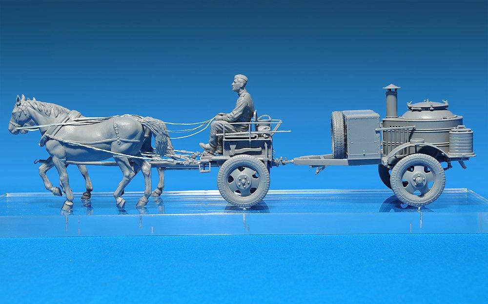 Miniart Советская полевая кухня с 2 лошадьми MA35057 Пластиковая модель 1/35 2KP-42