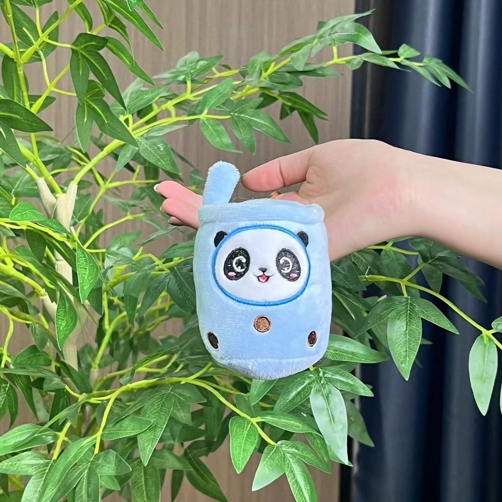 Panda Plush Adorable Cup Keychain Doll Soft Toy For Girls Birthday Gift Accessory Cute