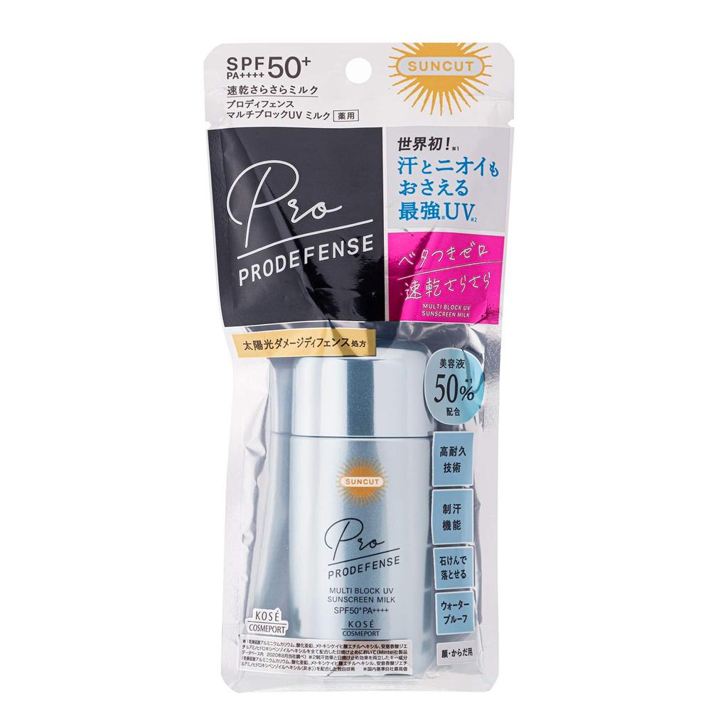Suncut KOSE Suncut Pro Defense Солнцезащитное молочко UV с функцией дезодоранта для контроля потоотделения и легким свежим ароматом, блокирует запахи, 60 мл,