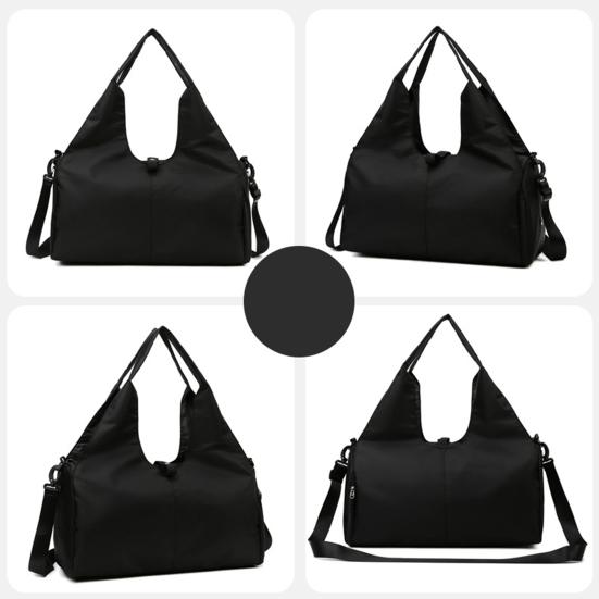 Yoga Bag Large Capacity Multifunctional Duffel with Wet Pocket Shoe Cabin Solid Color Gym Bag Versatile Sports Travel Bag