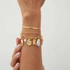 Ingemark 3Pcs/Set Boho Conch Boot Chili Pendant Bracelets for Women Trend 2026 Vintage Charm Chain Bangles Couple Jewelry Gift