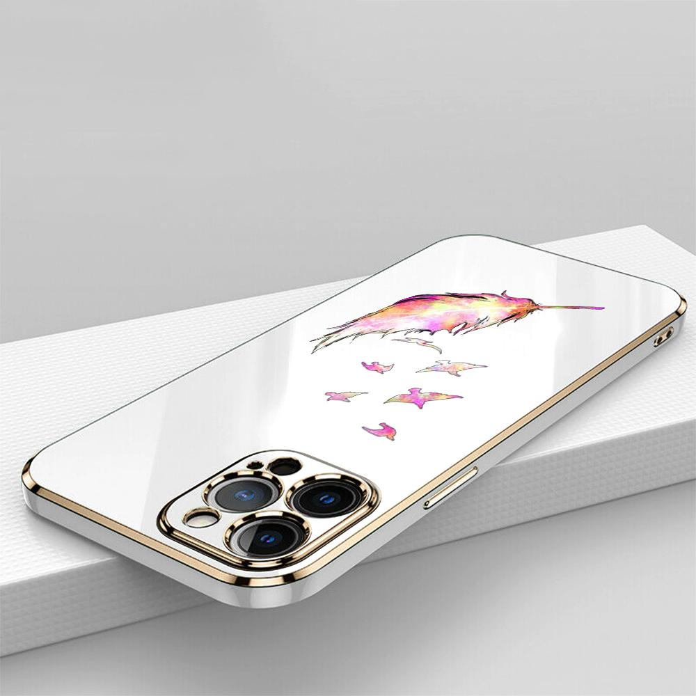 N76 Мягкие чехлы для телефонов из ТПУ с покрытием «бабочка» для Samsung A54 A13 A14 S24 Plus S23 Ultra S20 S21 FE A55 A05 A52s, противоударный чехол