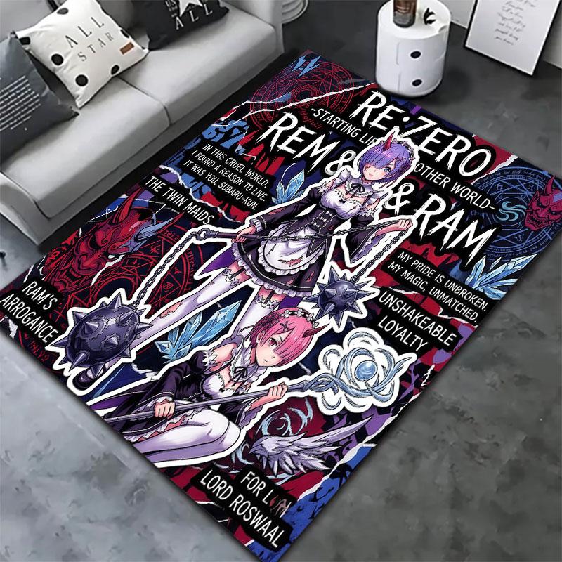 Re Zero Carpet Rug For Living Room Bedroom Home Sofa Decoration Kids Play Nonslip Floor Mat