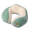 U-образная подушка для шеи, портативная, симпатичная, для сна в офисе, путешествия, автомобиля, сна, двойная вышивка