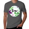 Be Like Plants And Grow Tshirt Simple Casual Short Sleeve Cotton Tshirt