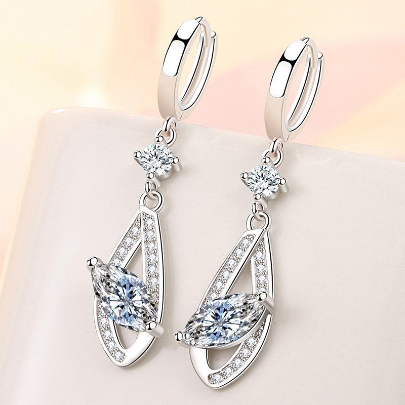 Lindon Zircon Copper Alloy Earrings Drop Earrings For Women Wedding Party Gifts