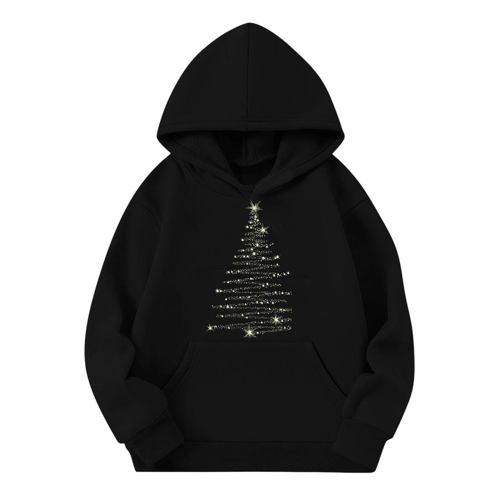 Children's Hoodies Loose Solid Color Hooded Sports Shirt Fashionable Sports Shirt