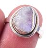 Кольцо из серебра 925 пробы с натуральным радужным лунным камнем ручной работы S.5.5 R3u65