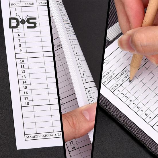 10 шт. листов для подсчета очков в гольфе, мелованная бумага, карточки для подсчета очков, необходимый инструмент для ведения счета в гольфе и отслеживания статистики