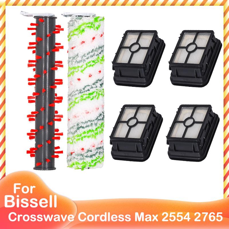 Основная щетка HEPA-фильтр для Bissell Crosswave Cordless Max 2554 2554A 2590 2596 2596B 2596M 2765 2765F 2765Z 2765E 2765N 2767Z
