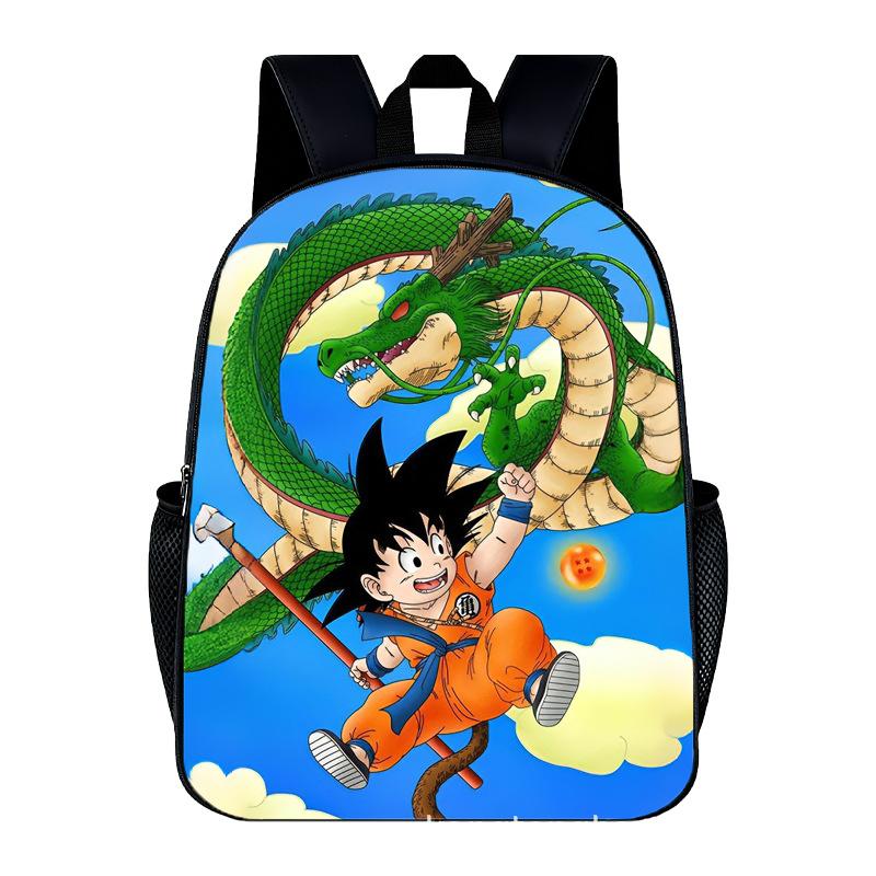 DragonBall Backpack Son Goku Goten Vegeta IV Cartoon Character Print Schoolbag Lightweight Large Capacity Student Backpack Gifts