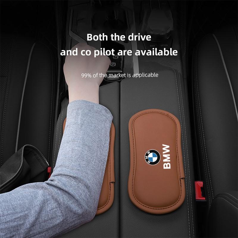 BBIG5 Car Interior Leg Knee Rest Pads Leather Cushion Valve Cap Auto Sticker For BMW X1 X2 X3 X5 X4 X6 X7 iX3 F20 F10 F07 E70 E46 E90
