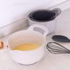 4pcs/set with Pour Spout Mixing Bowl Set with Handle Snacks Basin Salad Bowl  Vegetables
