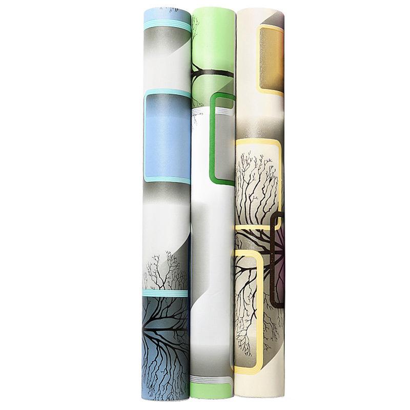 10м/20м ПВХ утолщенная геометрическая сетка дерево фон самоклеящиеся обои наклейки для ремонта отель домашний декор